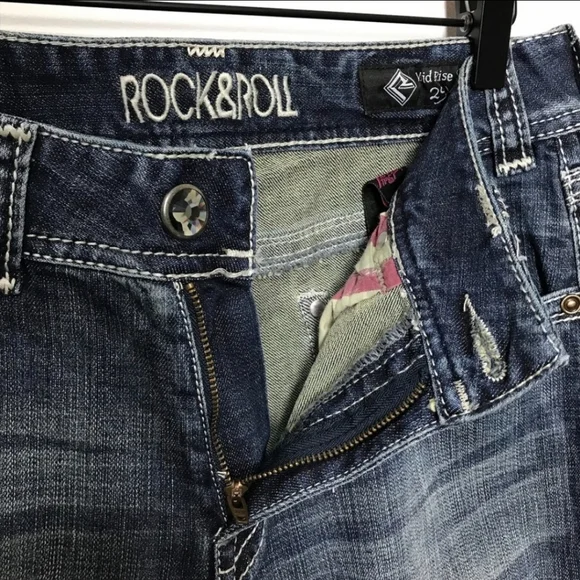 Rock & Roll Cowgirl Mid Rise Skinny Jeans Tall Inseam - Picture 10 of 15